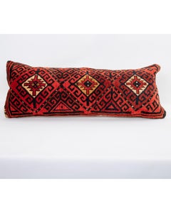 Rug Pillowcase Made from an Antique Uzbek Bag