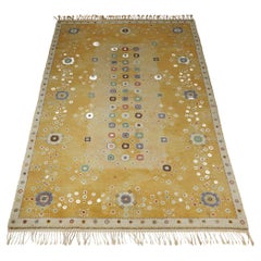 Teppich Rabatten Gul, entworfen von Barbro Nilsson, Schweden, 1944