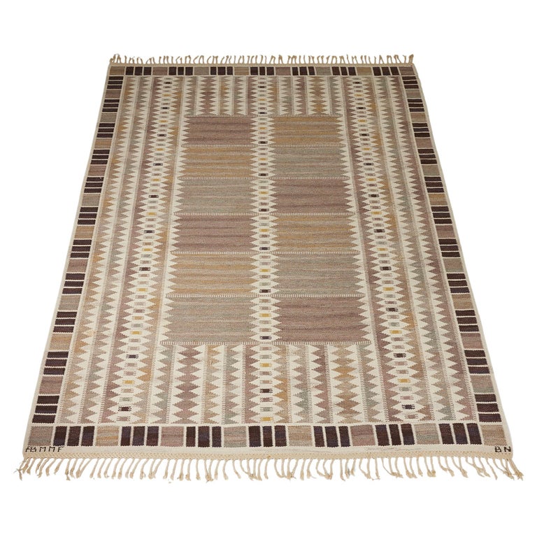 Rug ‘Salerno Grey’ designed by Barbro Nilsson for MMF AB, Sweden, 1948 ...