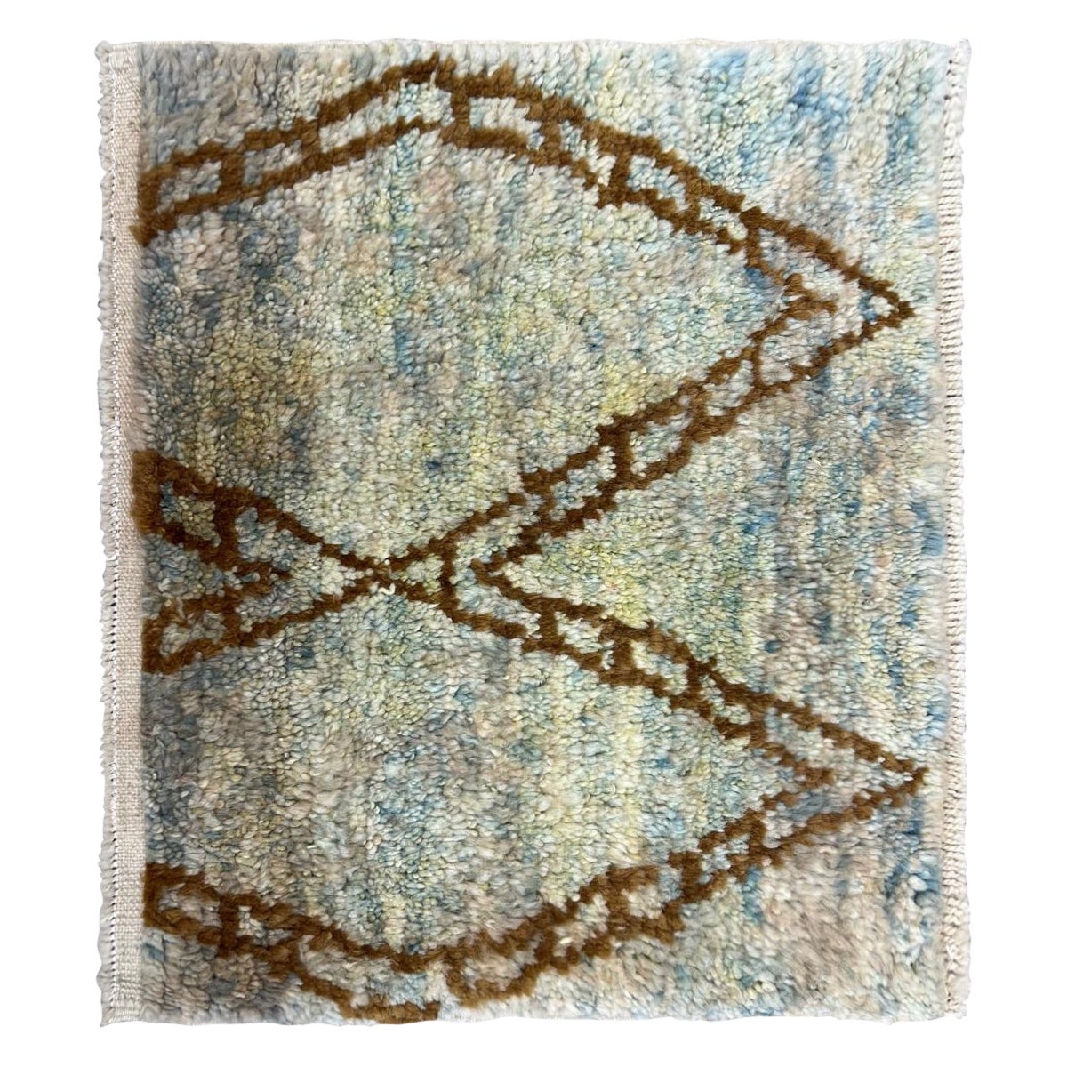 Rug Sample. 100% Wool, Hand-knotted For Sale