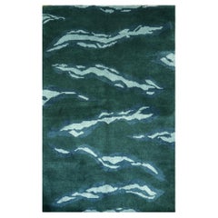 Rug Silk Wool Hand Knotted by Djoharian Collection Contemporary Design