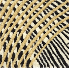 Rug Spacex, Modern Unusual Decor Hand-Knotted, in Stock