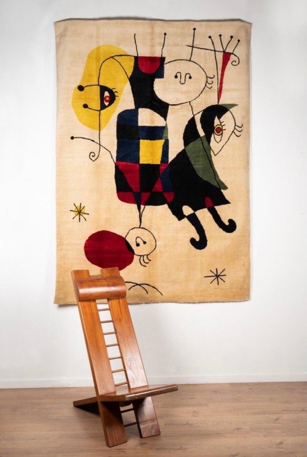 Teppich von Joan Miro (Ende des 20. Jahrhunderts) im Angebot