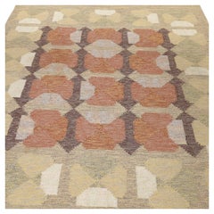 Rug titled “Harsyra”, flat weave (rölakan) by Alestalon Mattokutomo, Finland