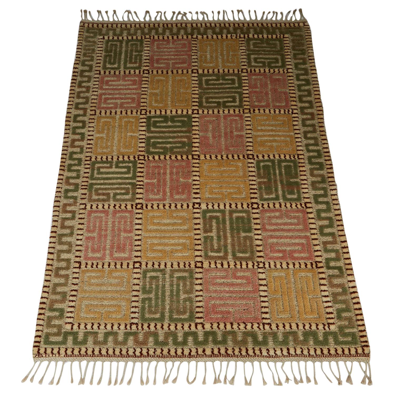 Tapis "Ursula" Conçu par Märta Måås-fjetterström pour MMF AB:: Suède:: 1935