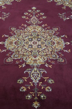 Tapis avec de beaux motifs dans les couleurs rouge et jaune 296x203cm