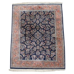 Rug with Pink and Dark Blue Tones and Beautiful Patterns – 257 x 172 cm
