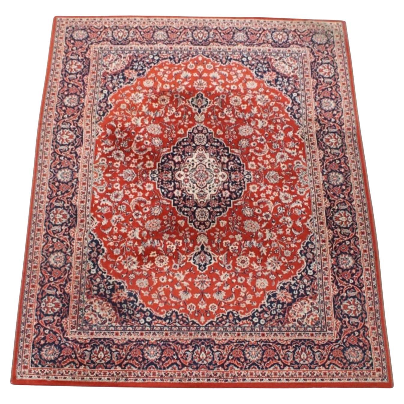 Rug with Red and Dark Blue Tones 295x200 cm