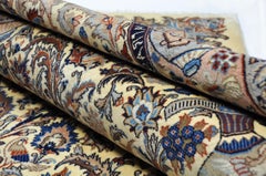 Rug - Carpet - Wool Hand Knotted Beige Kashmar 197 x 295 cm