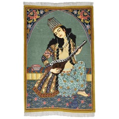 Rug Wool Hand Knotted Tabriz Iraq Vintage Rug Wool Hand Knotted Tabriz Iraq