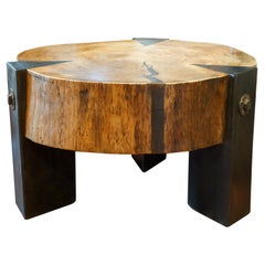 Table basse industrielle robuste
