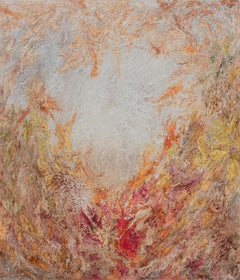 Dalla materia all'energia - Pittura espressionista astratta, colori caldi, barocco