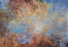 Matter and Antimatter - Abstract Expressionist Painting, Pastel Colors, Sky