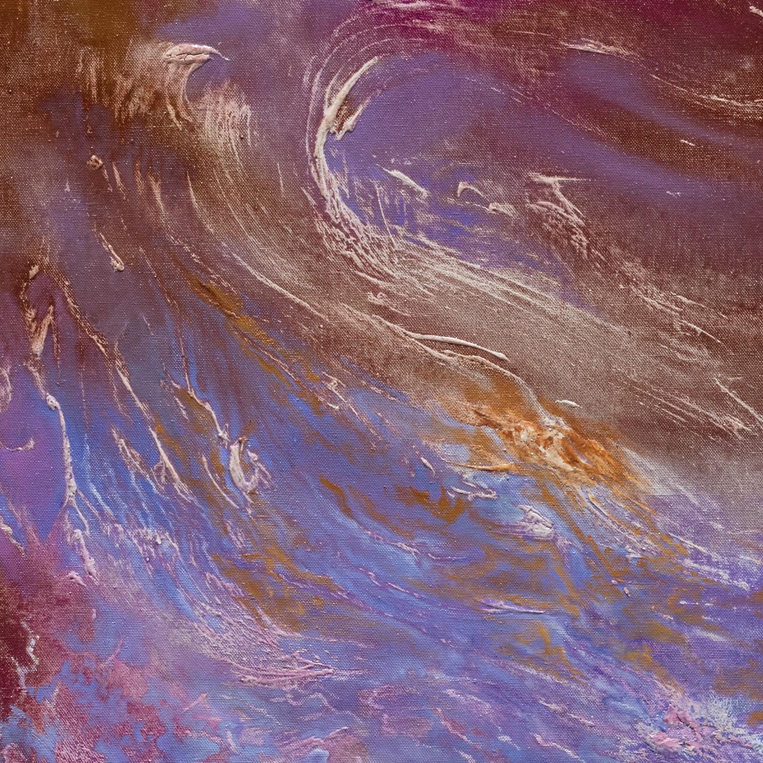 Ver Vernat (Spring Swirls) - Abstract Purple Painting with Reference to Nature 1