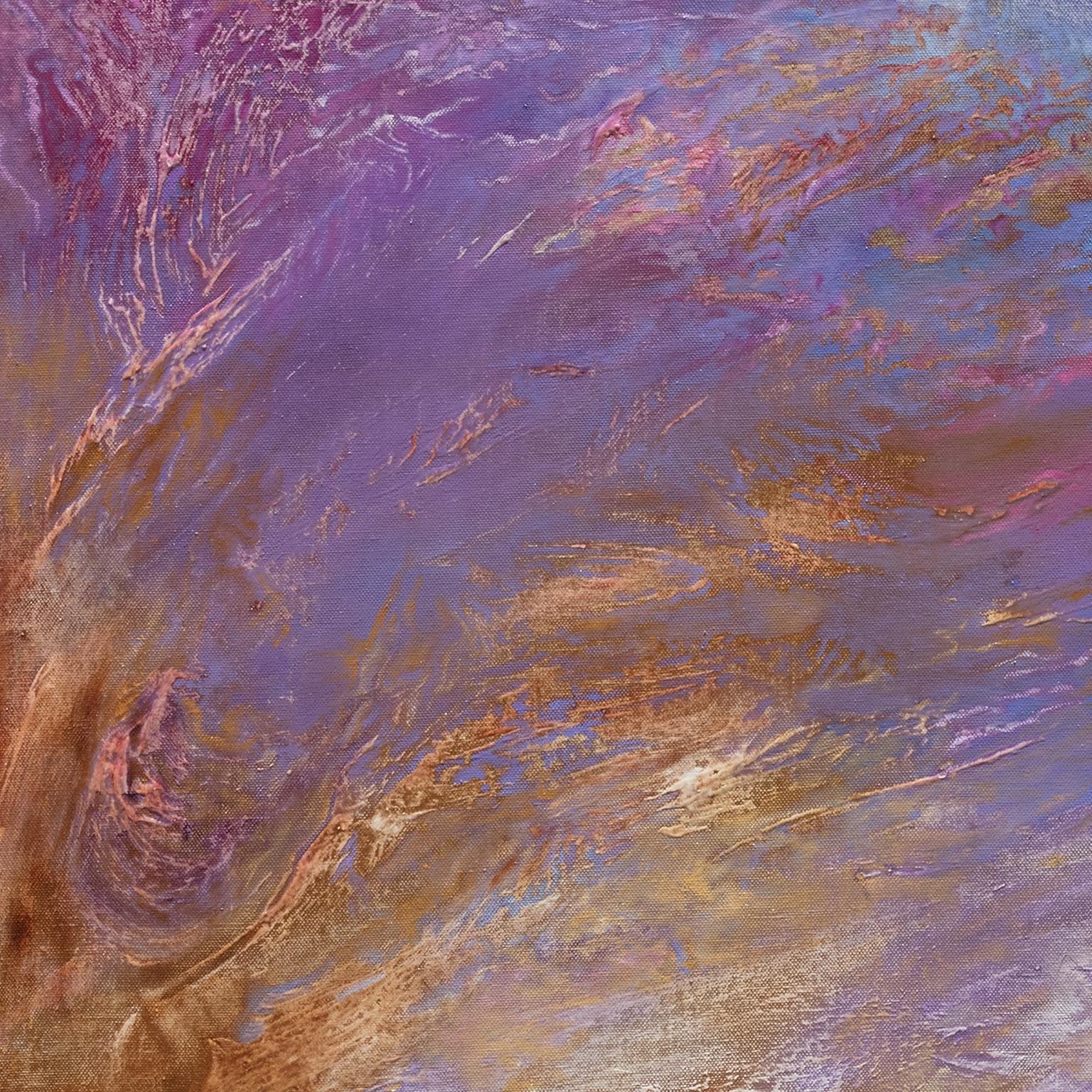 Ver Vernat (Spring Swirls) - Abstract Purple Painting with Reference to Nature 2