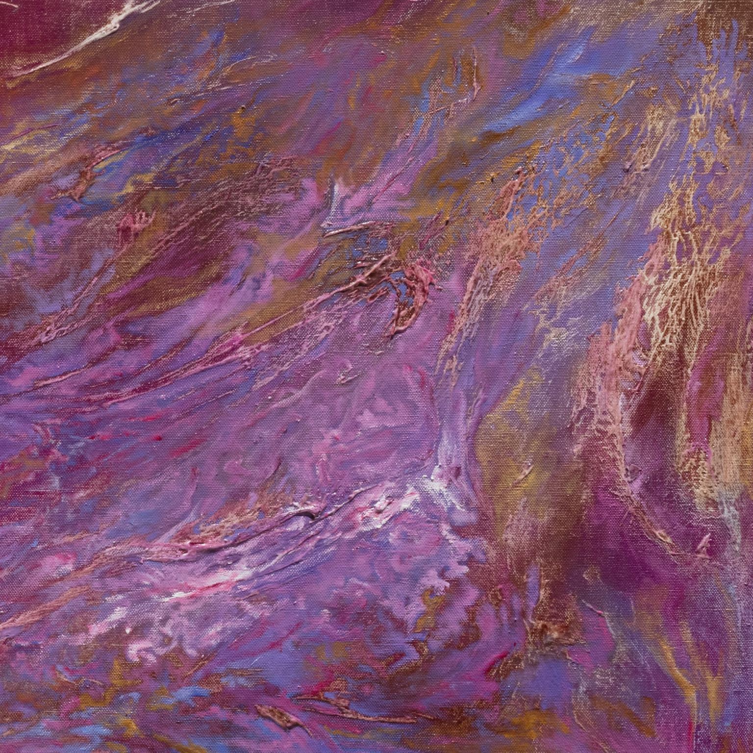 Ver Vernat (Spring Swirls) - Abstract Purple Painting with Reference to Nature 3