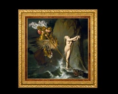 Ruggiero Rescuing Angelica, after Neoclassical Oil Painting by Jean Ingres