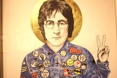 John Lennon "Working Class Hero" Gold Leaf Print