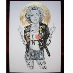 Marilyn Monroe Gold Limited Edition Artists Proof Print