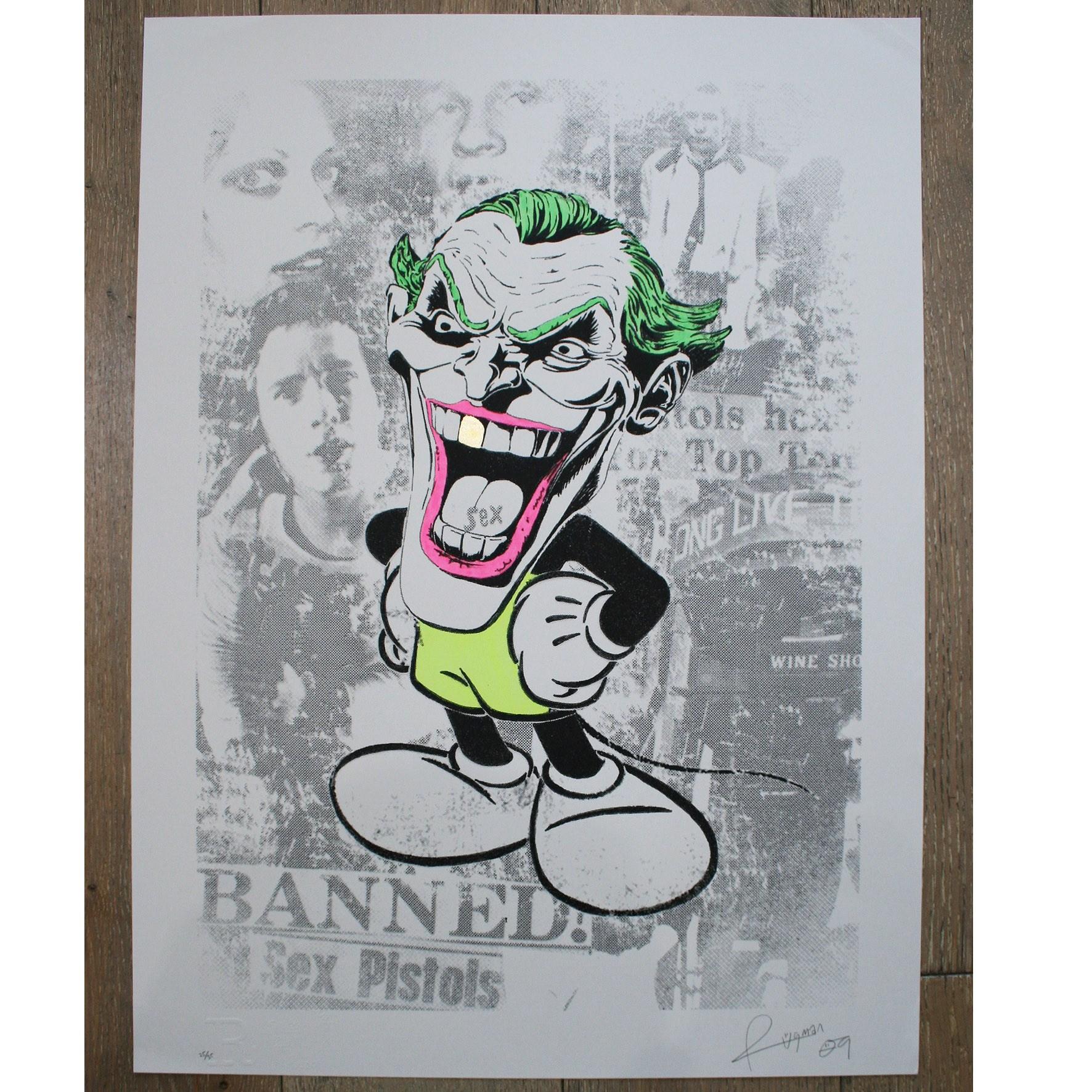 Rugman Portrait Print - The Joker - Sex Pistols - Artists Proof