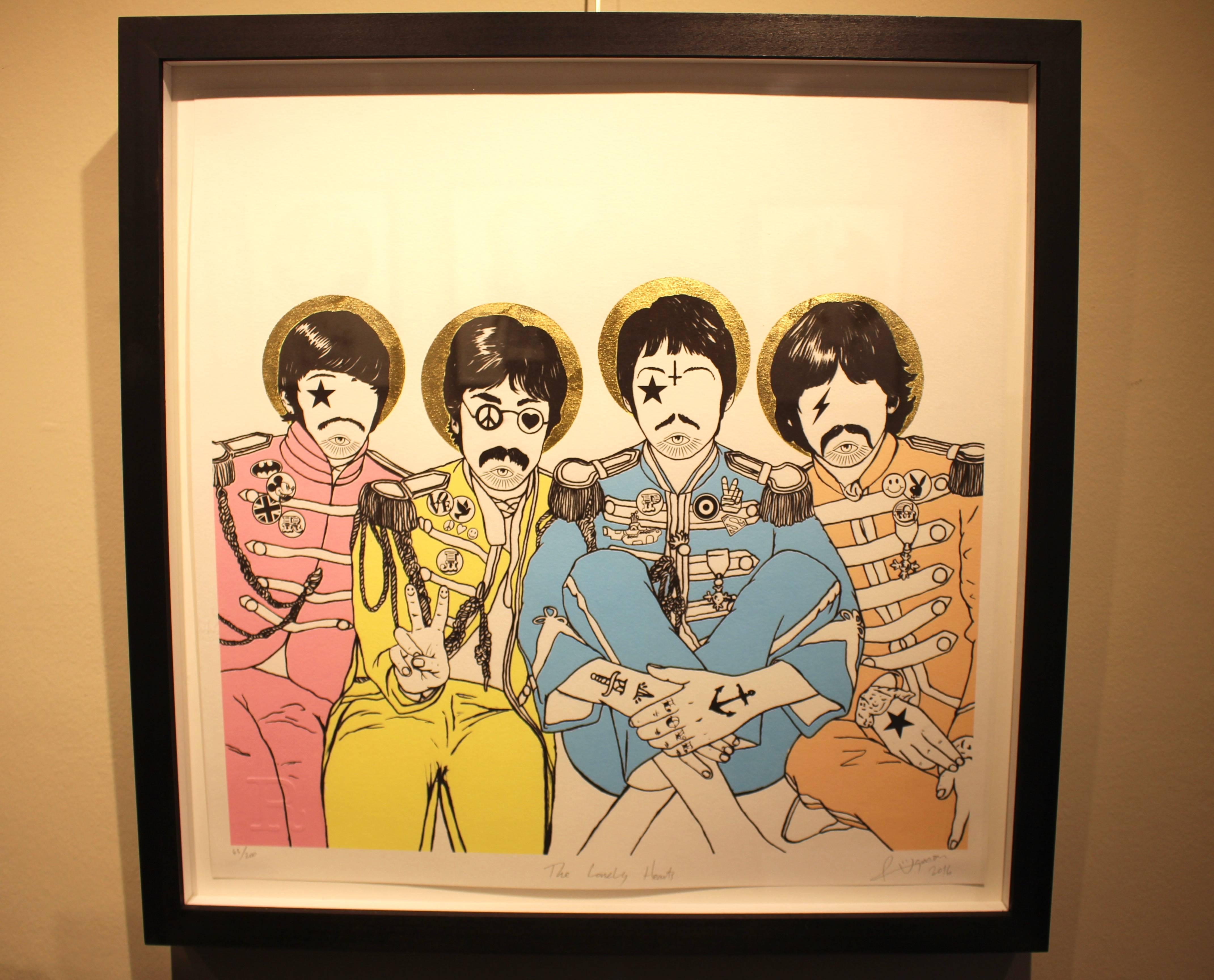 The Lonely Hearts - Beatles - Print by Rugman