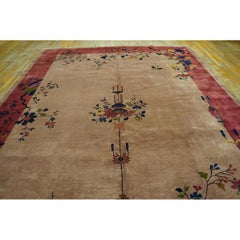 Rugs On Net Antique Cream Walter Nichols Chinese Art Deco Room Size Rug Carpet