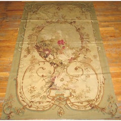 Rugs On Net Antique Louis XVI Aubusson Tapestry Pierment Cupid Grapevine Wreath