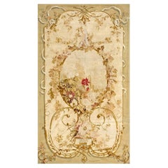 Rugs On Net Antique Louis XVI Aubusson Tapestry Pierment Cupid Grapevine Wreath