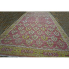 Rugs On Net Antique Oversized Tribal Large Scale Allover Mauve Indian Agra Rug