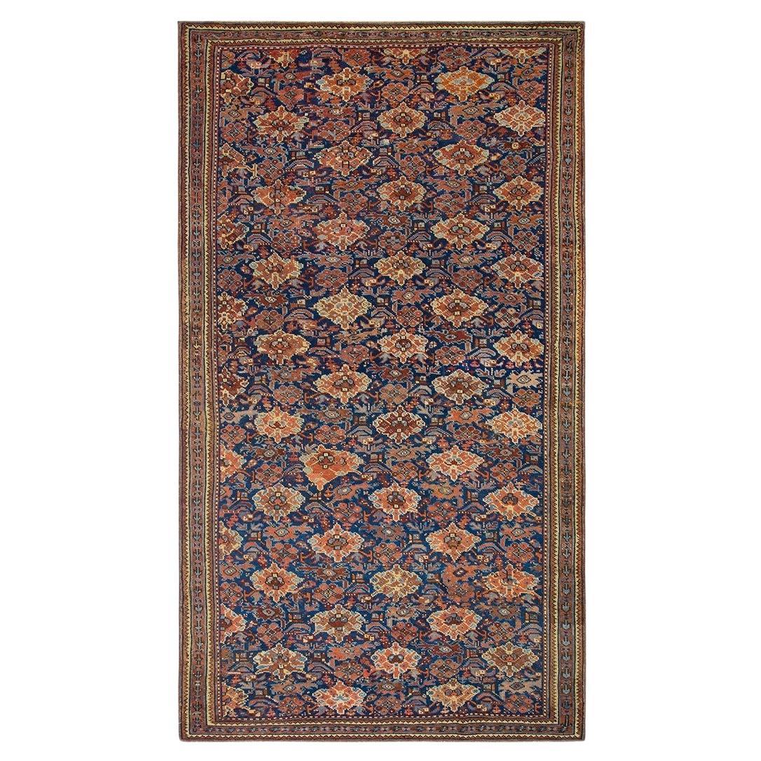 Rugs On Net Blue Antique Tribal 19th Century Turkish Oushak Smyrna Carpet Rug