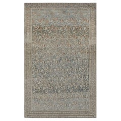 Rugs On Net Gray Antique Paisley Geometric Persian Malayer Rug