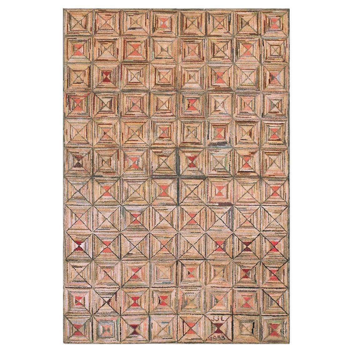 Rugs On Net Jewel Tone Antique American Hooked Rug