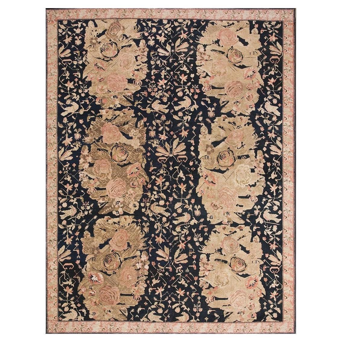 Rugs On Net Large Antique Wool Room Size Black Caucasian Karabagh Rug Carpet