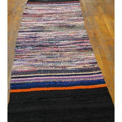 Rugs On Net Multicolor Antique Striped Runner American Rag Rug