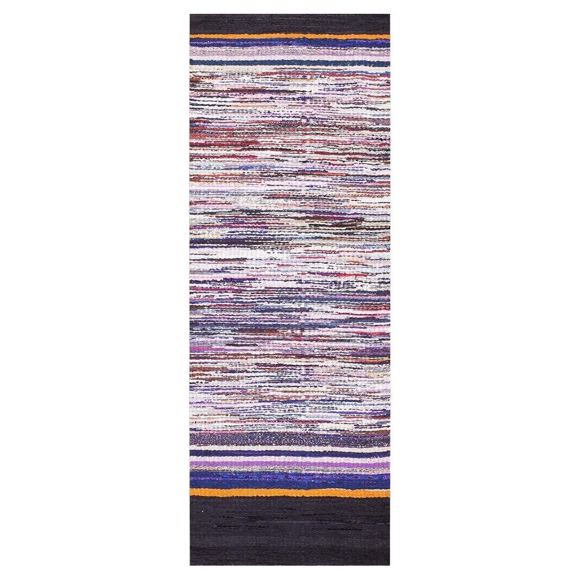Rugs On Net Multicolor Antique Striped Runner American Rag Rug