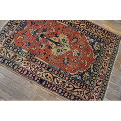 Rugs On Net Red Floral Antique Persian Tabriz Muslim Prayer Design Rug Carpet