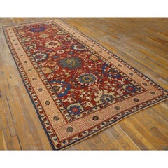 Rugs On Net Rustic Red Tribal Geometric Antique Caucasian Kuba Kufic Motif Rug