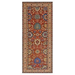 Rugs On Net Rustic Red Tribal Geometric Antique Caucasian Kuba Kufic Motif Rug