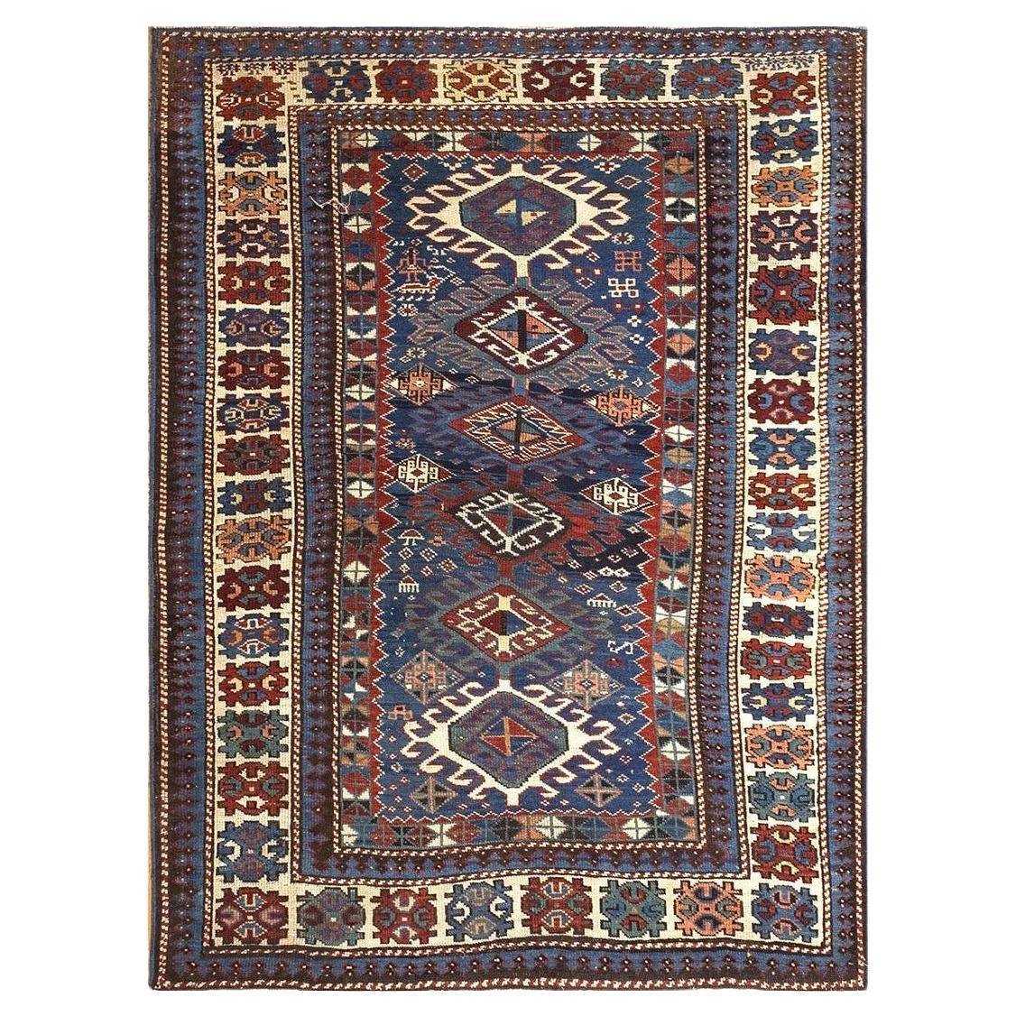 RugsOnNet Antique Shirvan Allover Geometric Hand Knotted Pile Rug