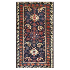 RugsOnNet Blue Tribal Geometric Antique Paisley Caucasian Seychour Rug Carpet