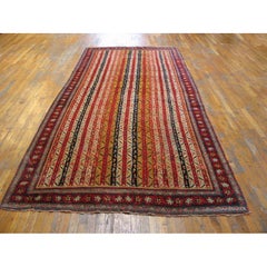 RugsOnNet Colorful Antique Striped Shawl Pattern Wool Persian Bidjar Gallery Rug