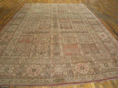 RugsOnNet Tappeto Tabriz Persiano Fine Antique Large Earth Tone Garden Design Carpet