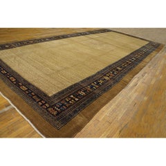 RugsOnNet Rare Oversized Ivory Antique Tribal Geometric Persian Serab Rug Carpet