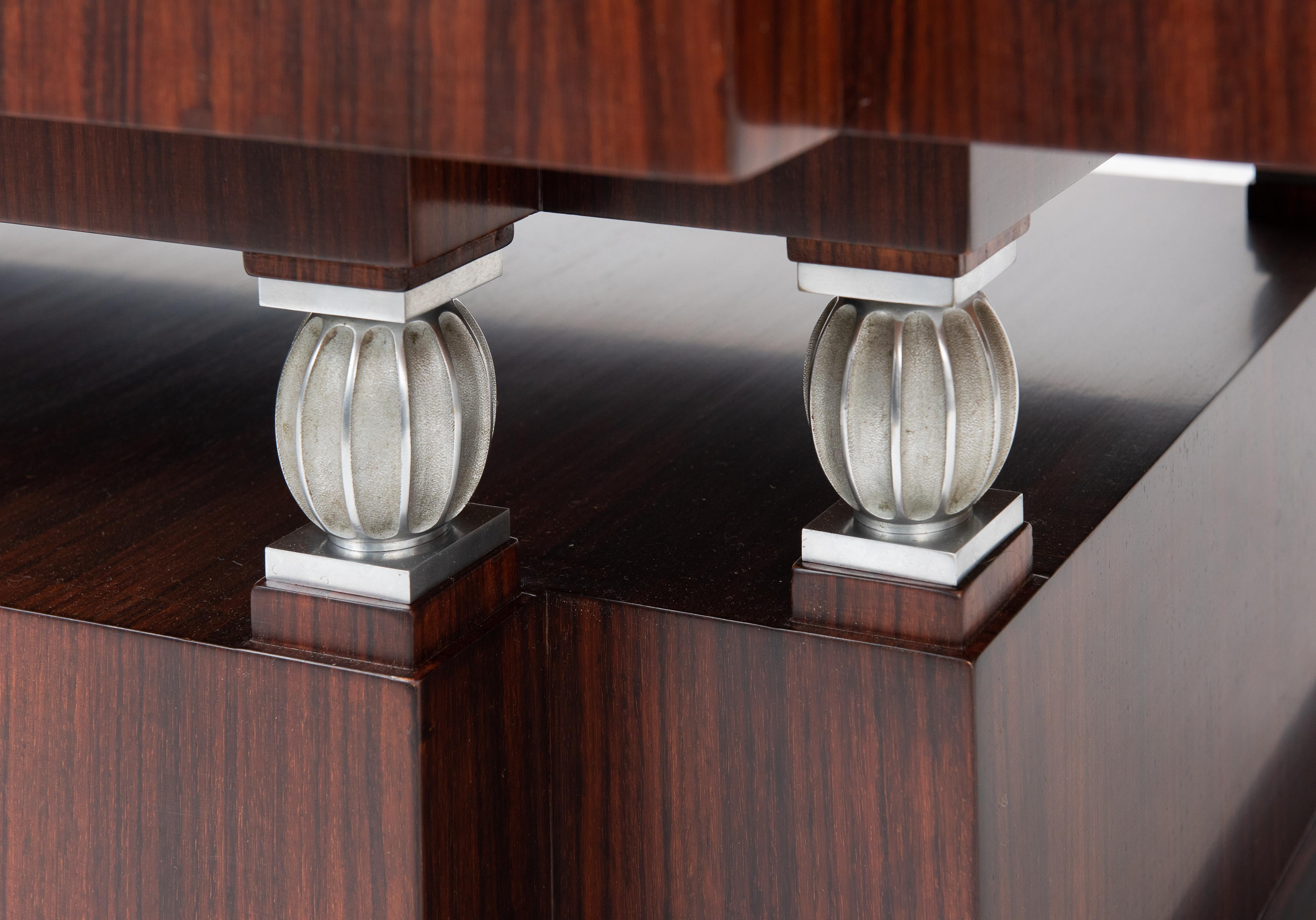 Bronzo Cabinet Ruhlmann 'Argentier Spécial Berger' in palissandro indiano in vendita
