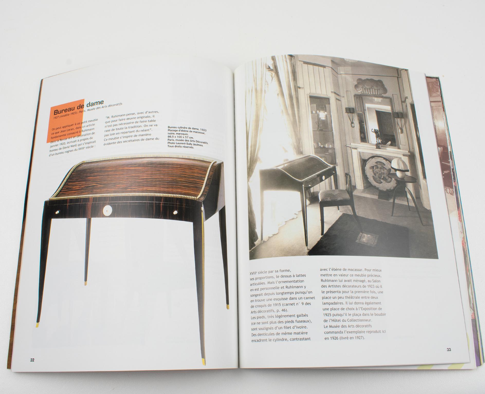 Ruhlmann, Art Deco Genius, French Book, 2002 Exhibition in Museum des Années 30 In Good Condition For Sale In Atlanta, GA