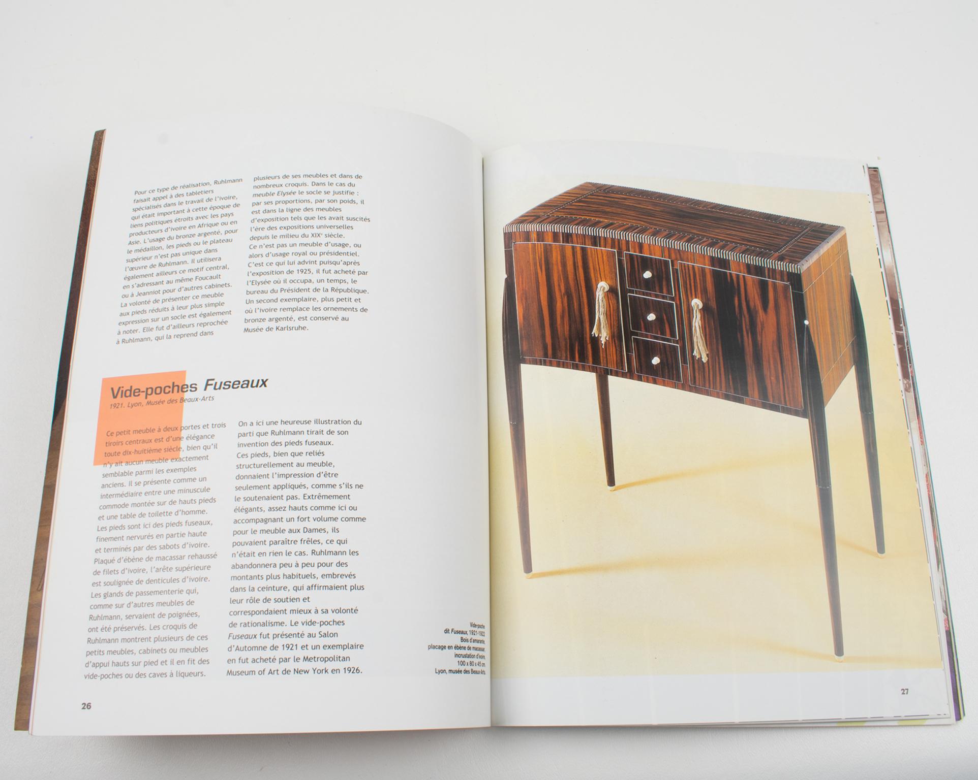 Contemporary Ruhlmann, Art Deco Genius, French Book, 2002 Exhibition in Museum des Années 30 For Sale