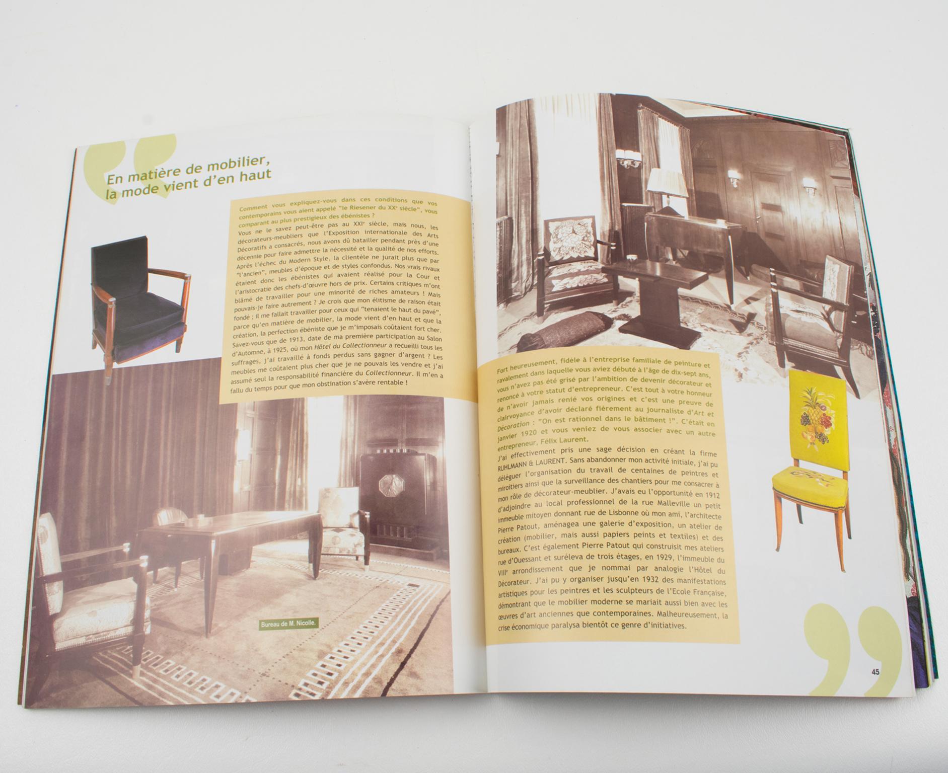 Ruhlmann, Art Deco Genius, French Book, 2002 Exhibition in Museum des Années 30 For Sale 2