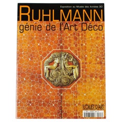 Ruhlmann, Art Deco Genius, livre français, 2002 Exposition au Musée des Années 30