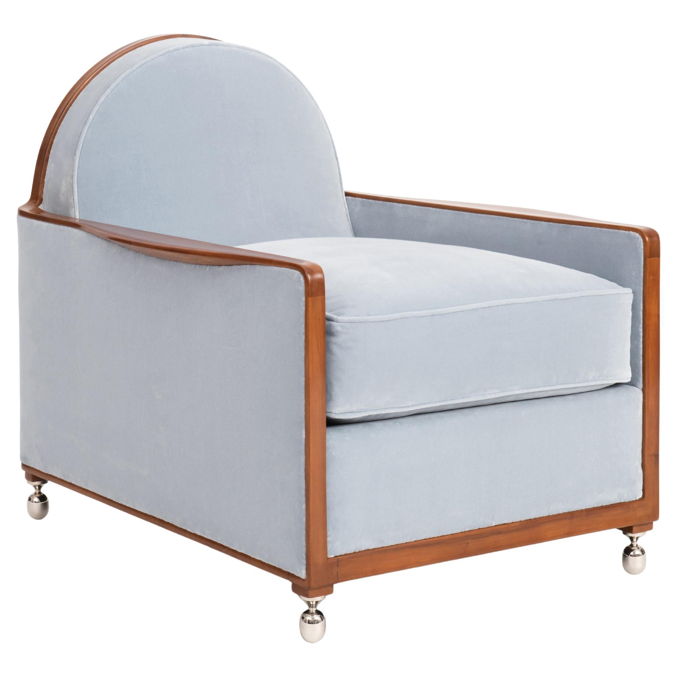 Ruhlmann 'Boudoir Collectioneur' African Mahogany Armchair