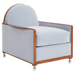 Ruhlmann 'Boudoir Collectioneur' African Mahogany Armchair